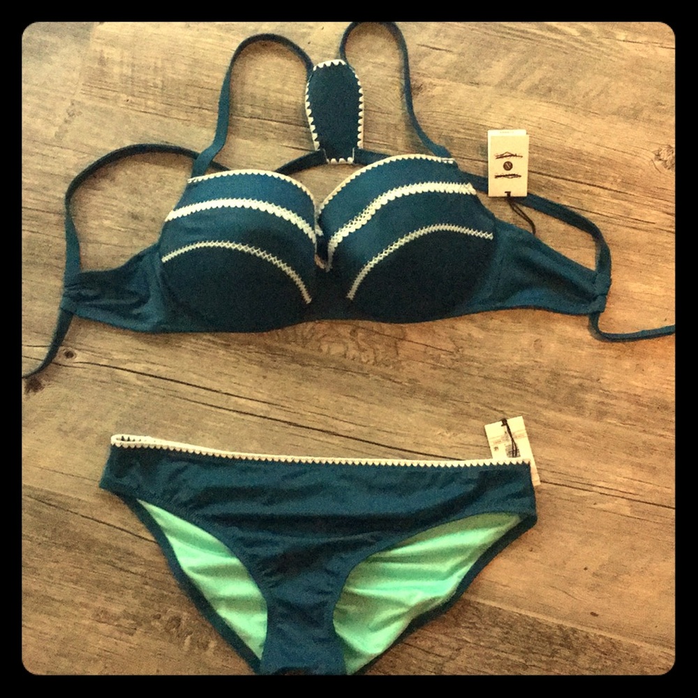 Shade and Shore teal bikini